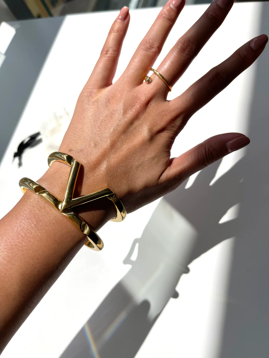 Valerie Gold Cuff Bracelet