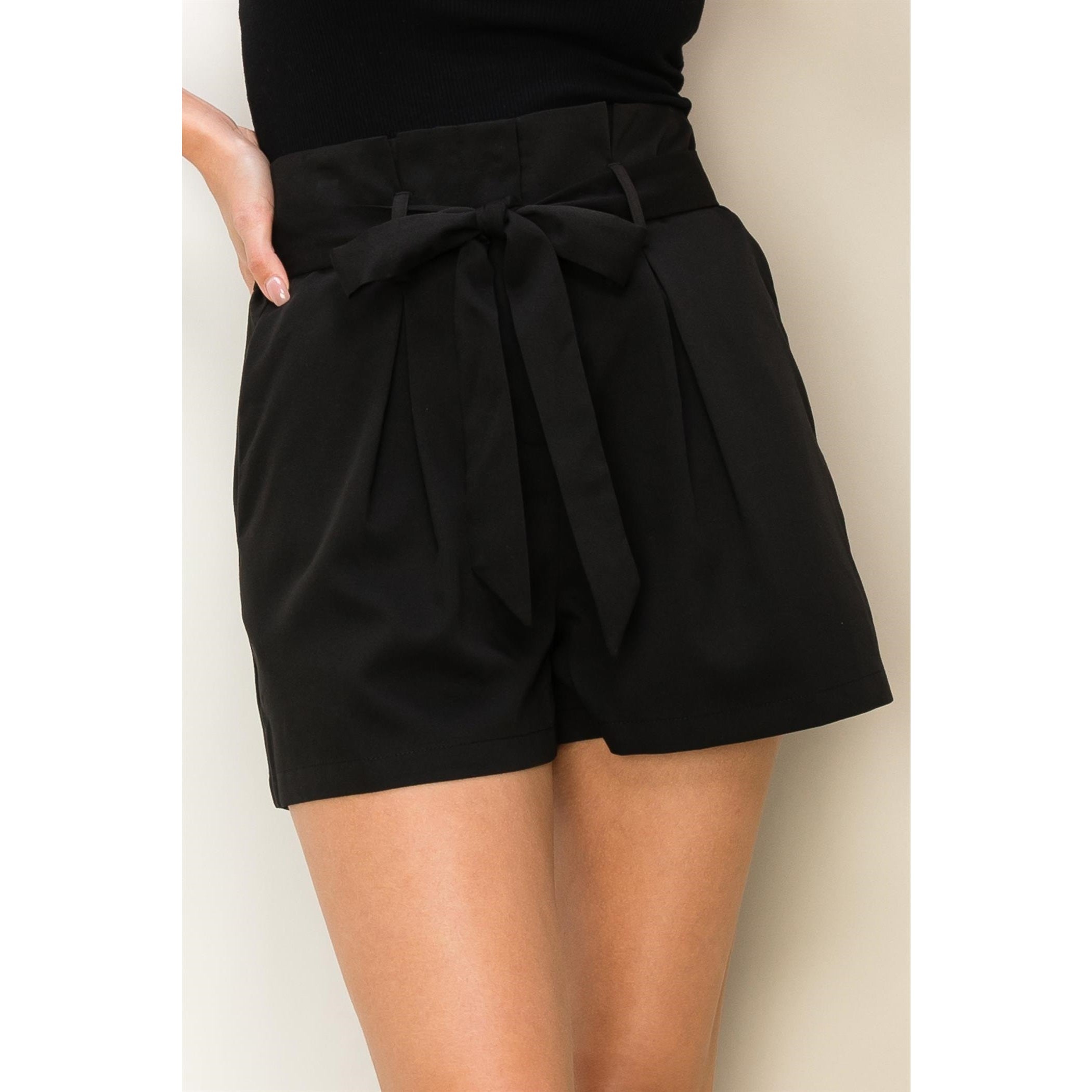 Class Act Black High-Waisted Short