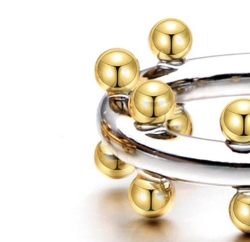 Analyst Silver & Gold Ring