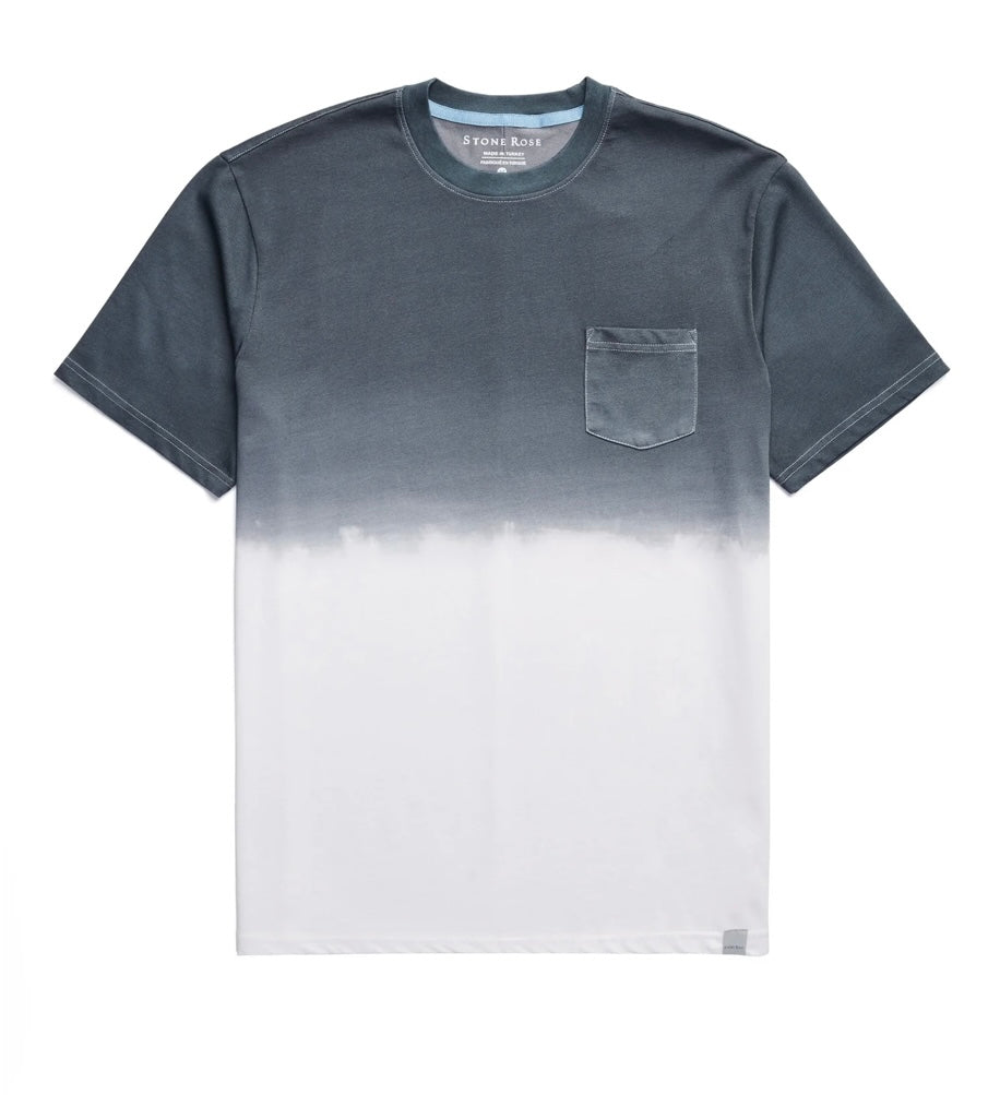 Grey Dip Dyed Performance Tee