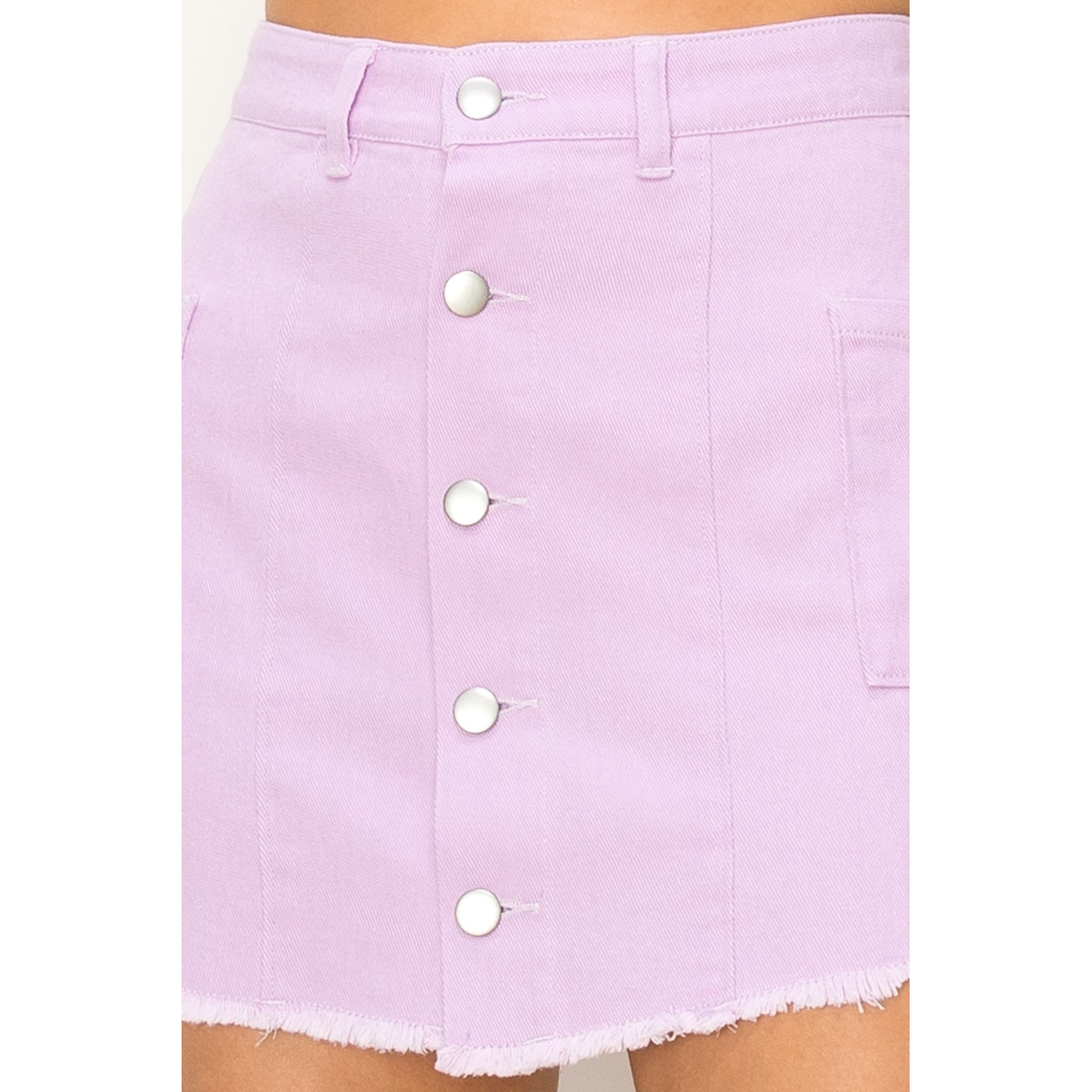 Drawn To You Lavender Mini Skirt