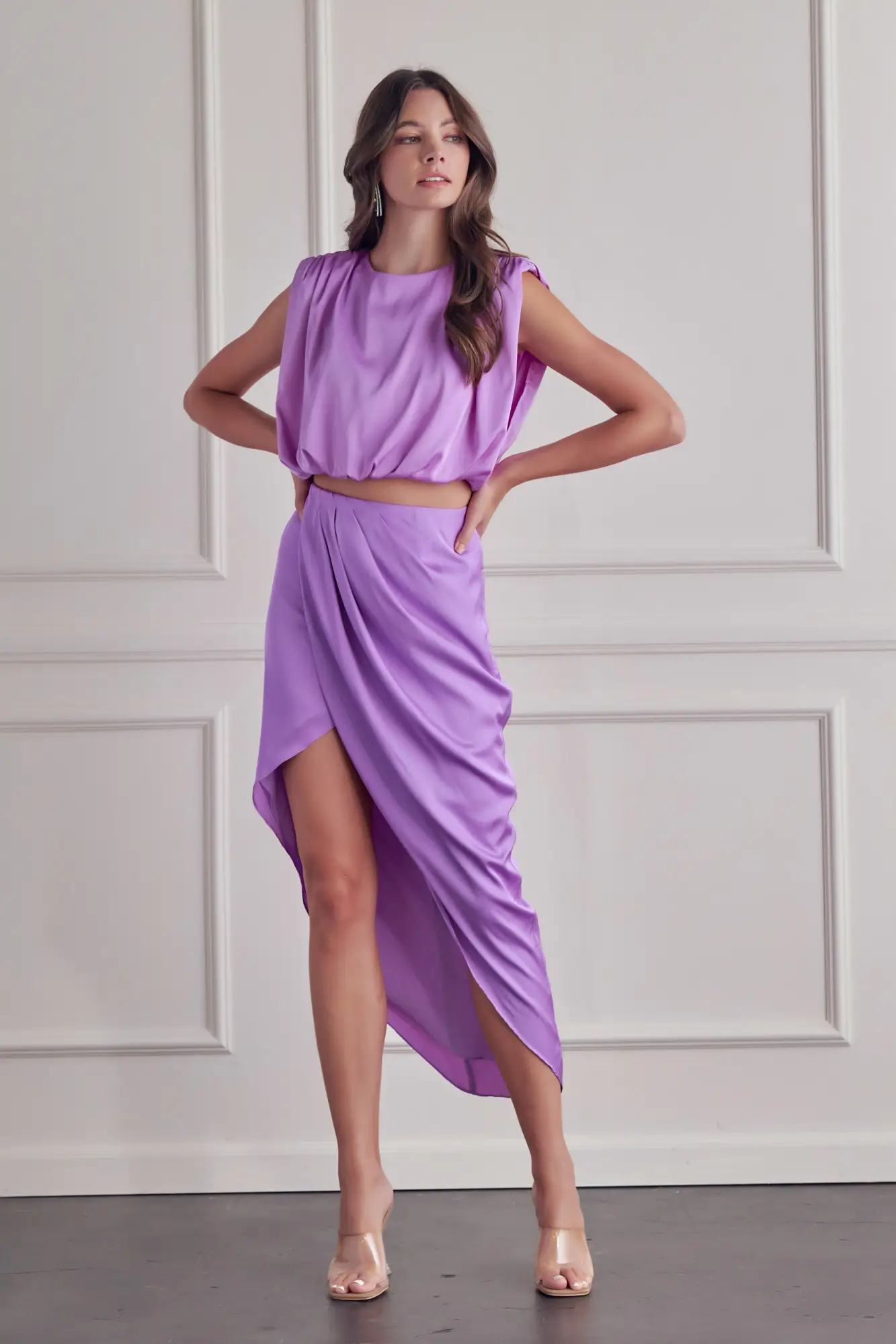 Simply Irresistible Lavender Midi Skirt