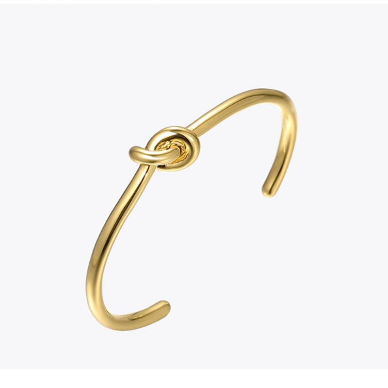 Knot Sorry Gold Cuff Bracelet