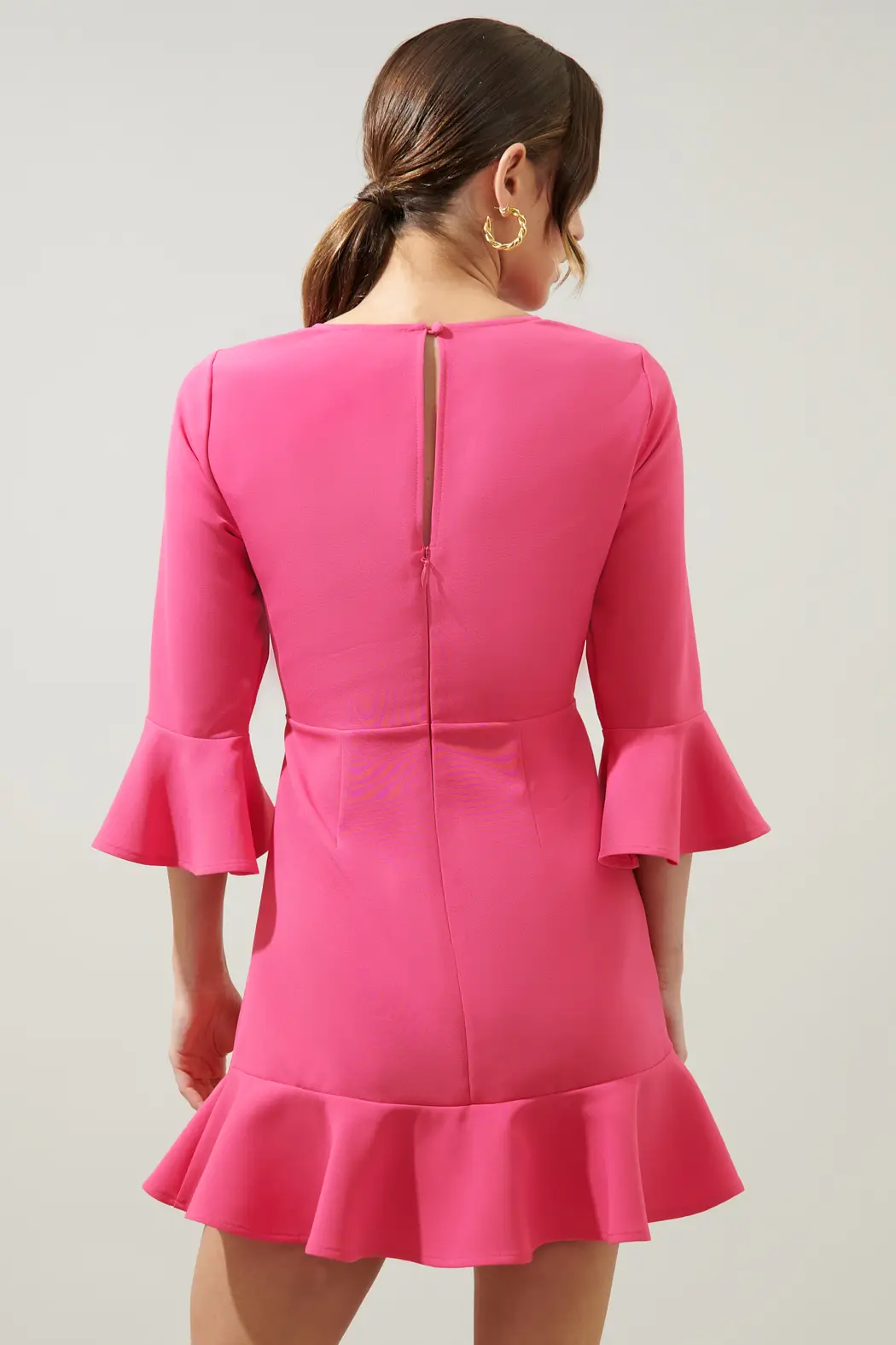 Fit To Flare Fuchsia Mini Dress Blend Fashion House Fit To Flare Fuchsia Mini Dress Blend Fashion House