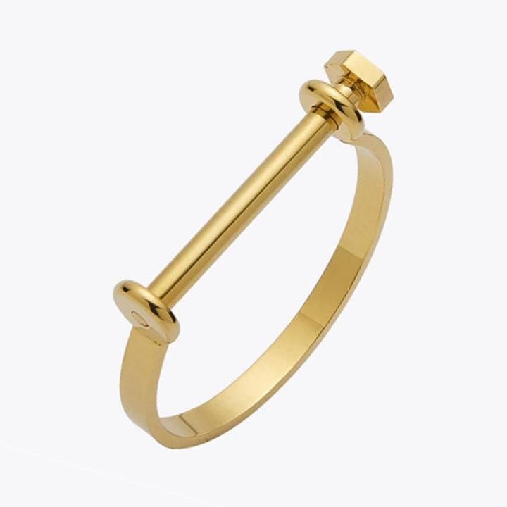 Never Loose Gold Cuff Bracelet