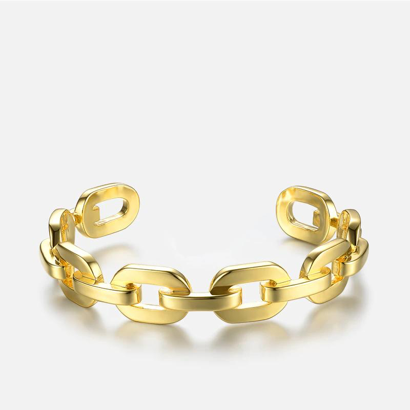 Chain Reaction Gold Cuff