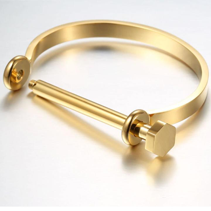 Never Loose Gold Cuff Bracelet