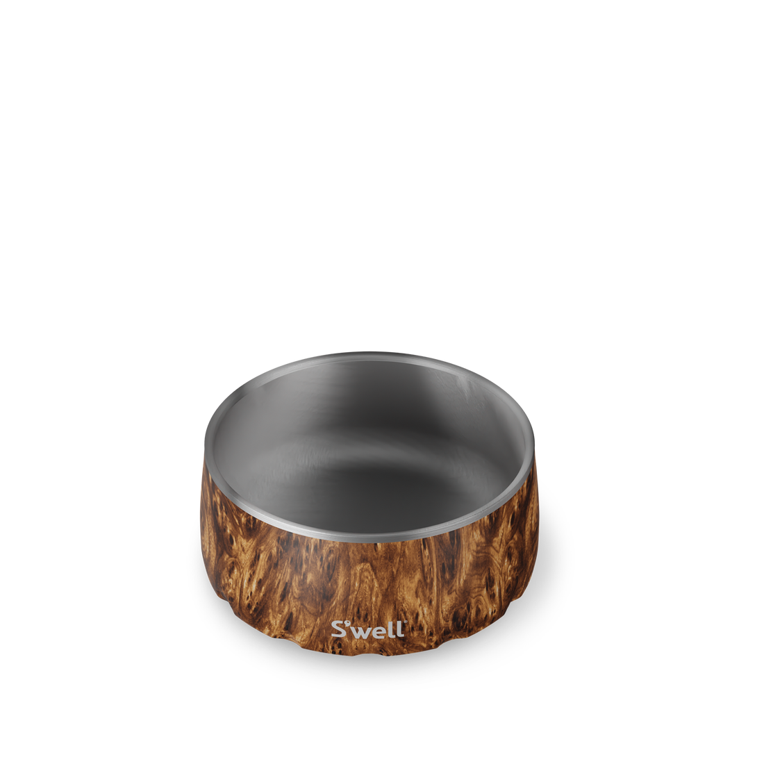 Large Teakwood Dog Bowl