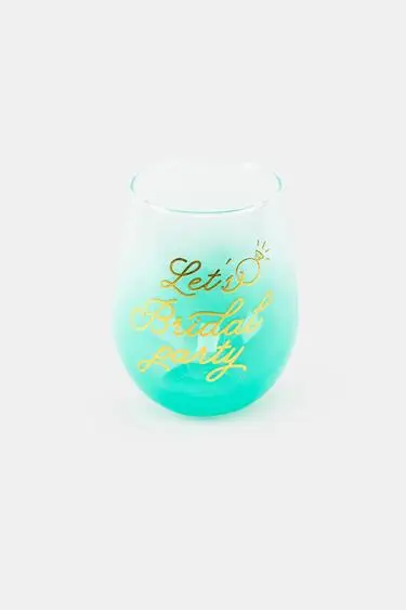 Let's Bridal Party Stemless Wine Glass