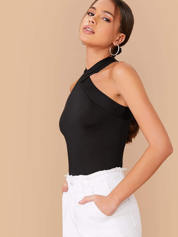 Love Crossed Halter Top