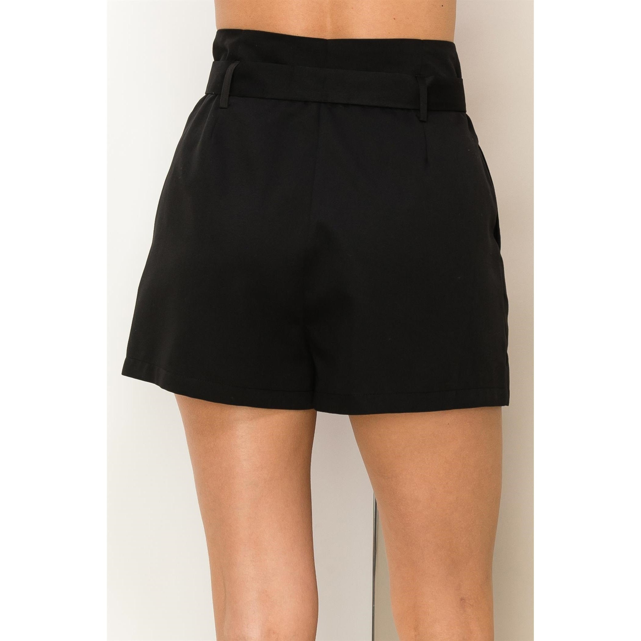Class Act Black High-Waisted Short