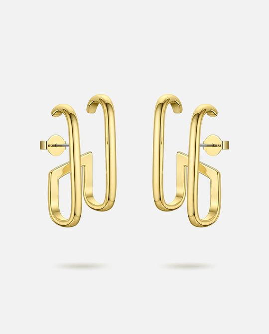 Double Trouble Gold Earrings