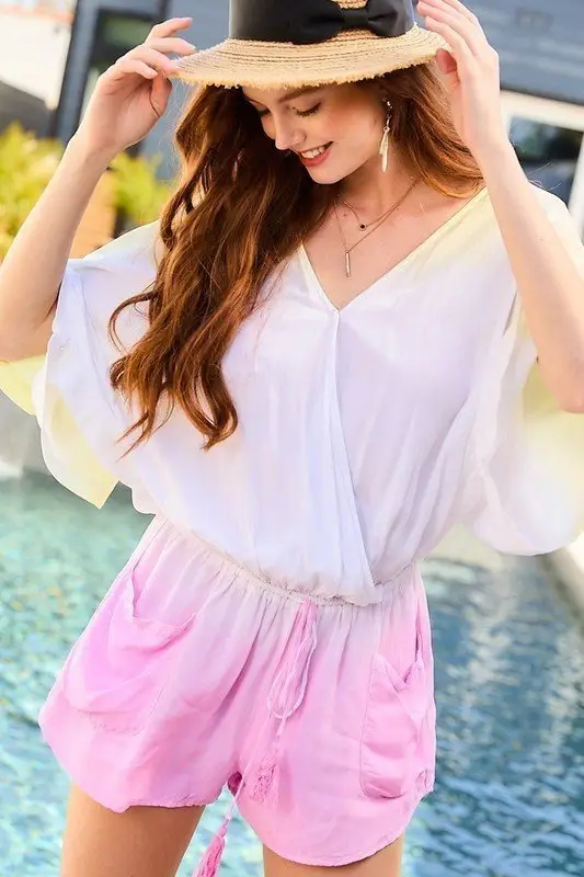 Cover-Up Cutie Surplice Romper