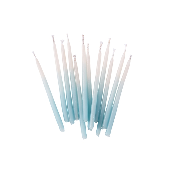 Aqua Ombre Birthday Candles