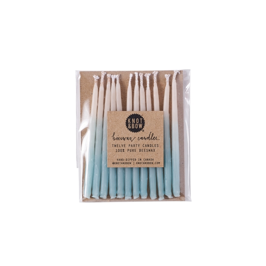 Aqua Ombre Birthday Candles