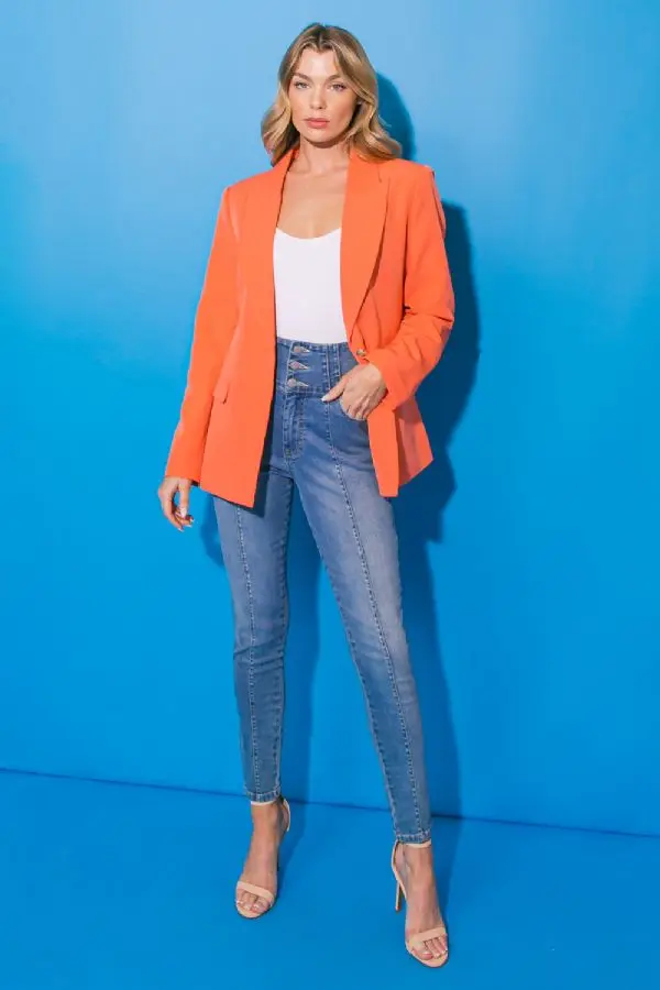 Time To Shine Woven Blazer
