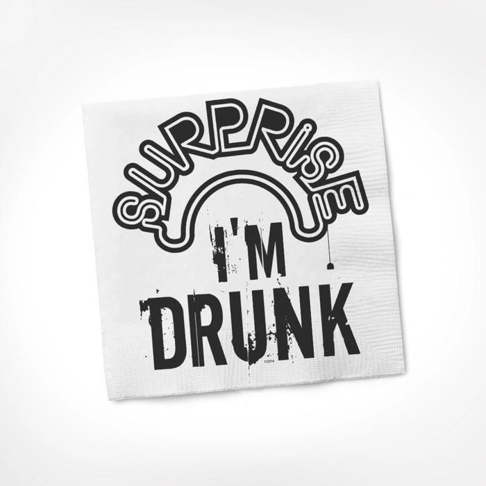 Surprise I'm Drunk-Cocktail Napkins