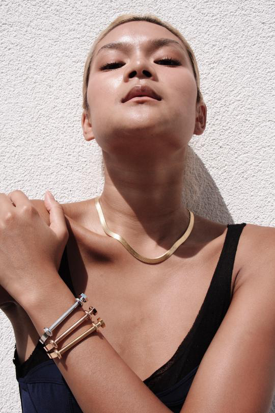 Never Loose Gold Cuff Bracelet