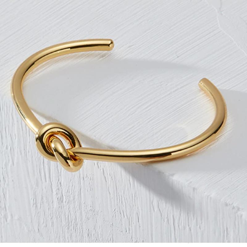 Knot Sorry Gold Cuff Bracelet