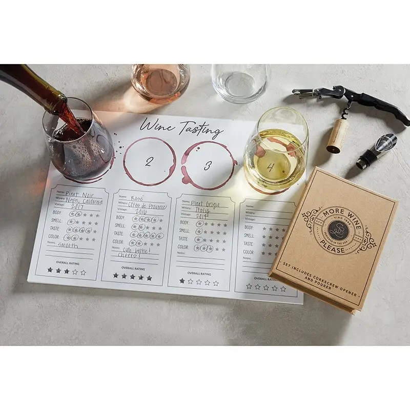 Wine Tasting Placemat Pack