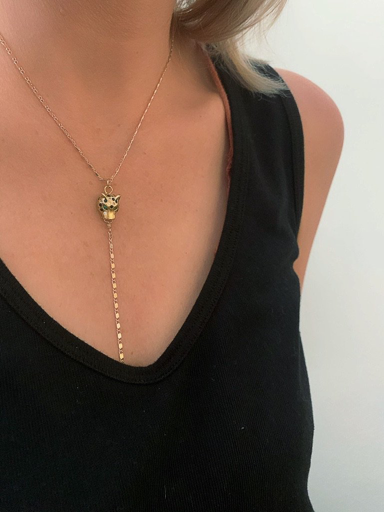 On The Wild Side Gold Lariat Necklace