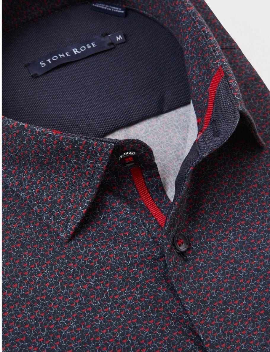 Wine About It Navy Long Sleeve