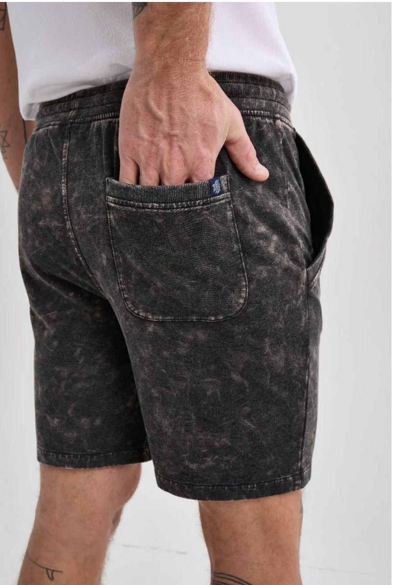 Vintage Black Performance Knit Short