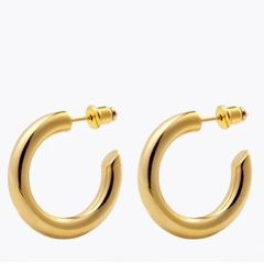 Mini Rally Gold Hoops