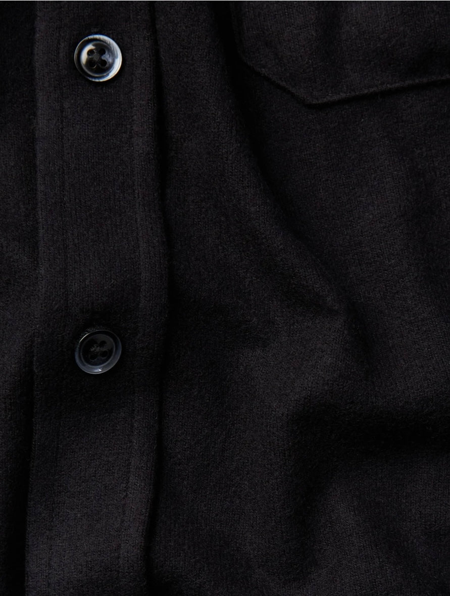 Black Fleece Jersey Knit Long Sleeve