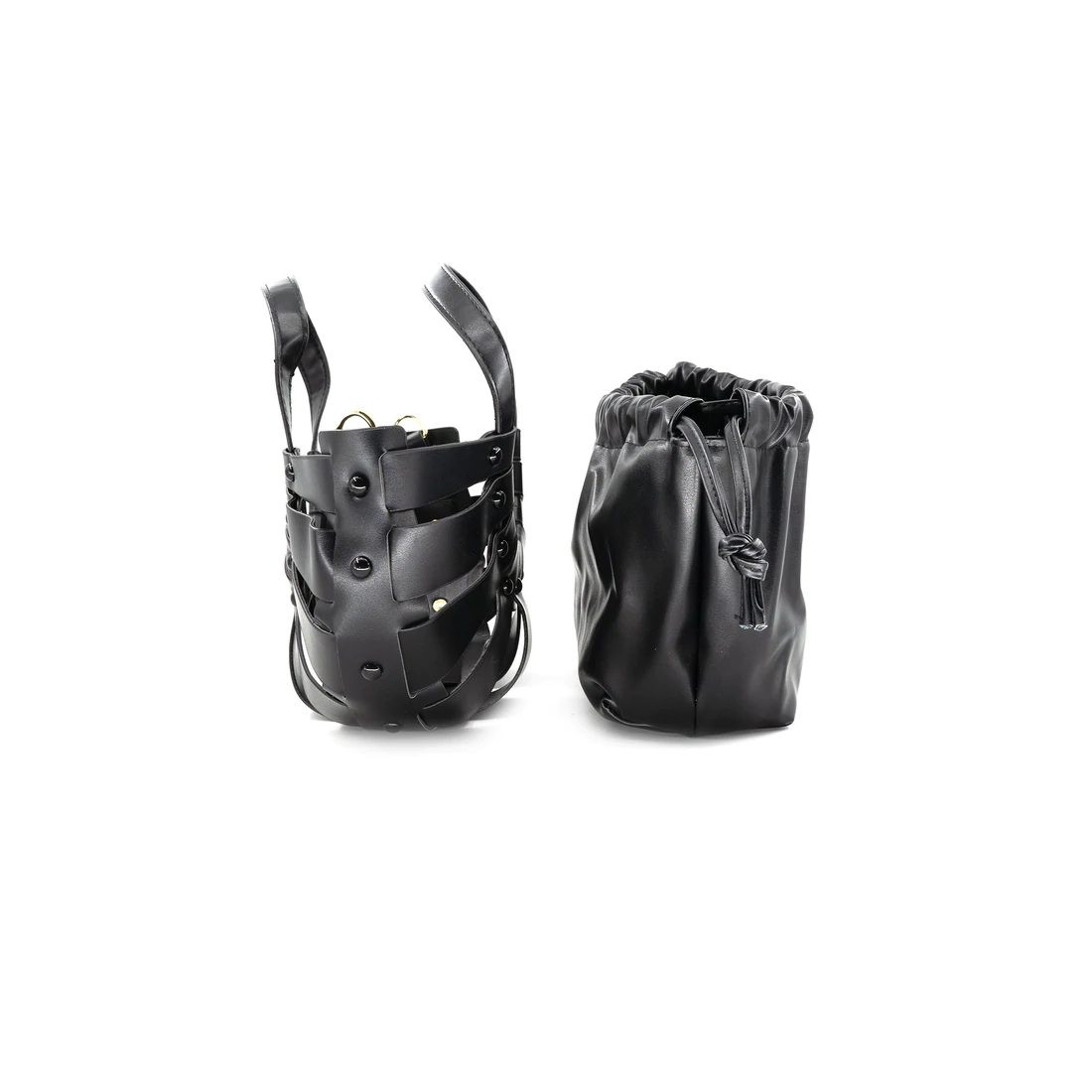 Stevie Black Bucket Bag
